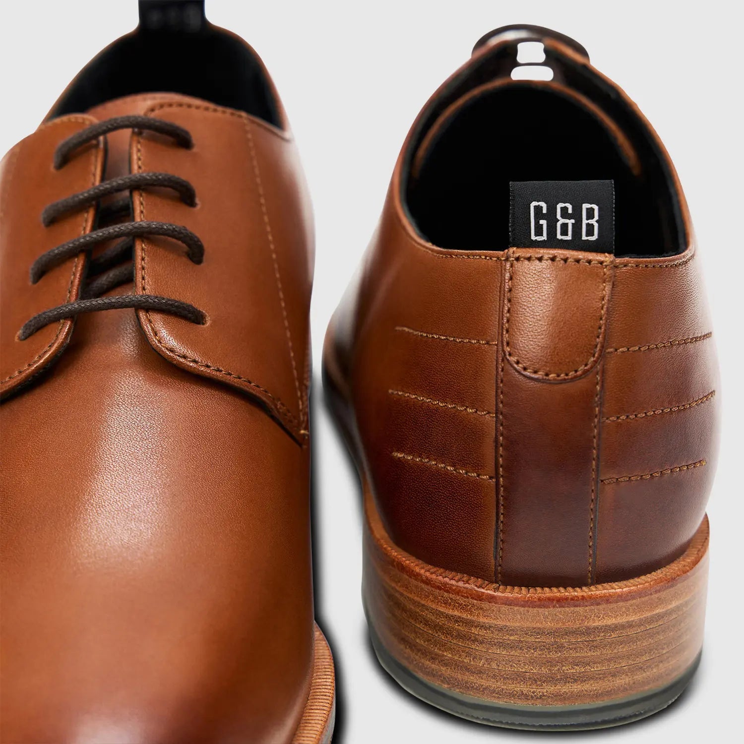 Leon Cochin Plain Derby Tan