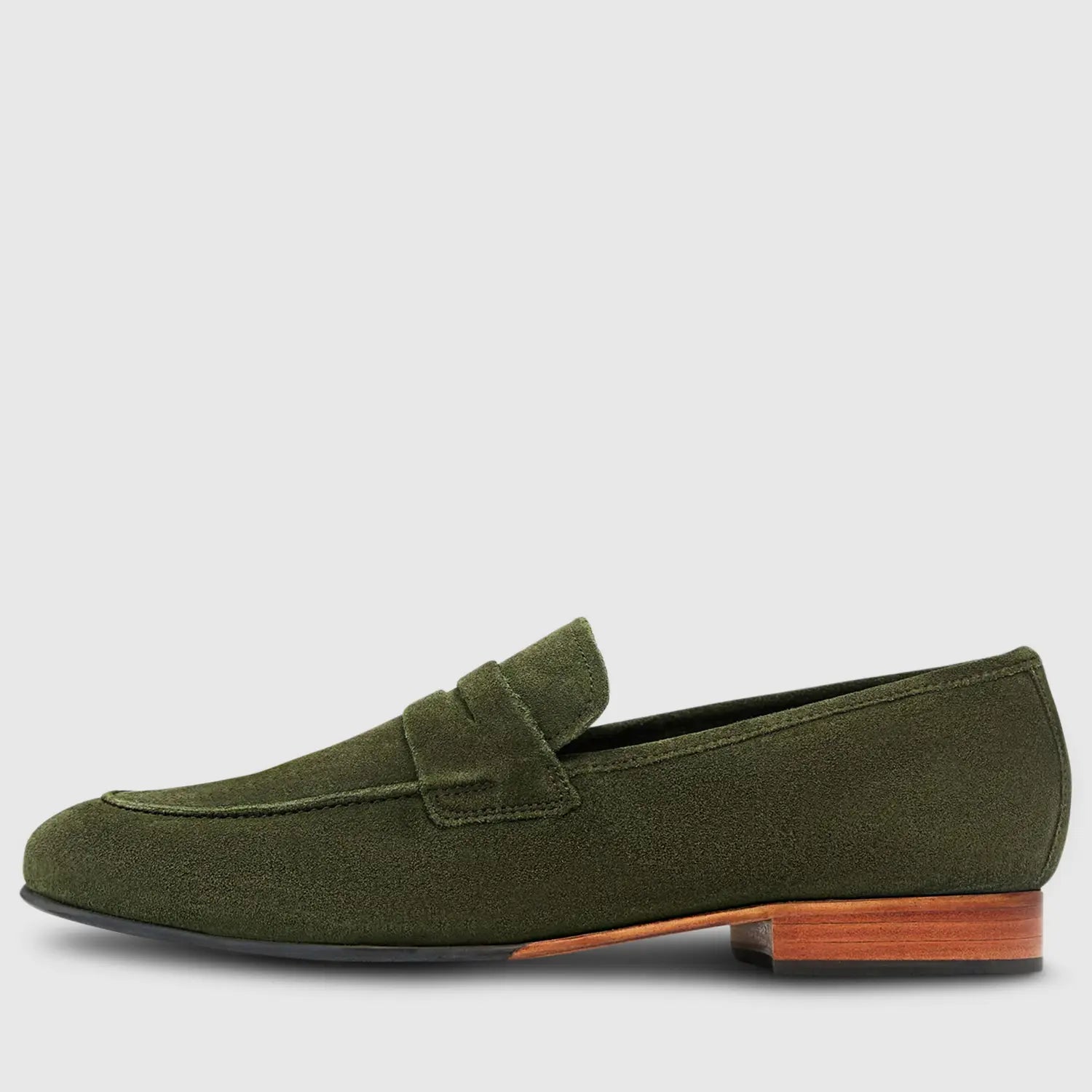 Renzo Suede Penny Olive