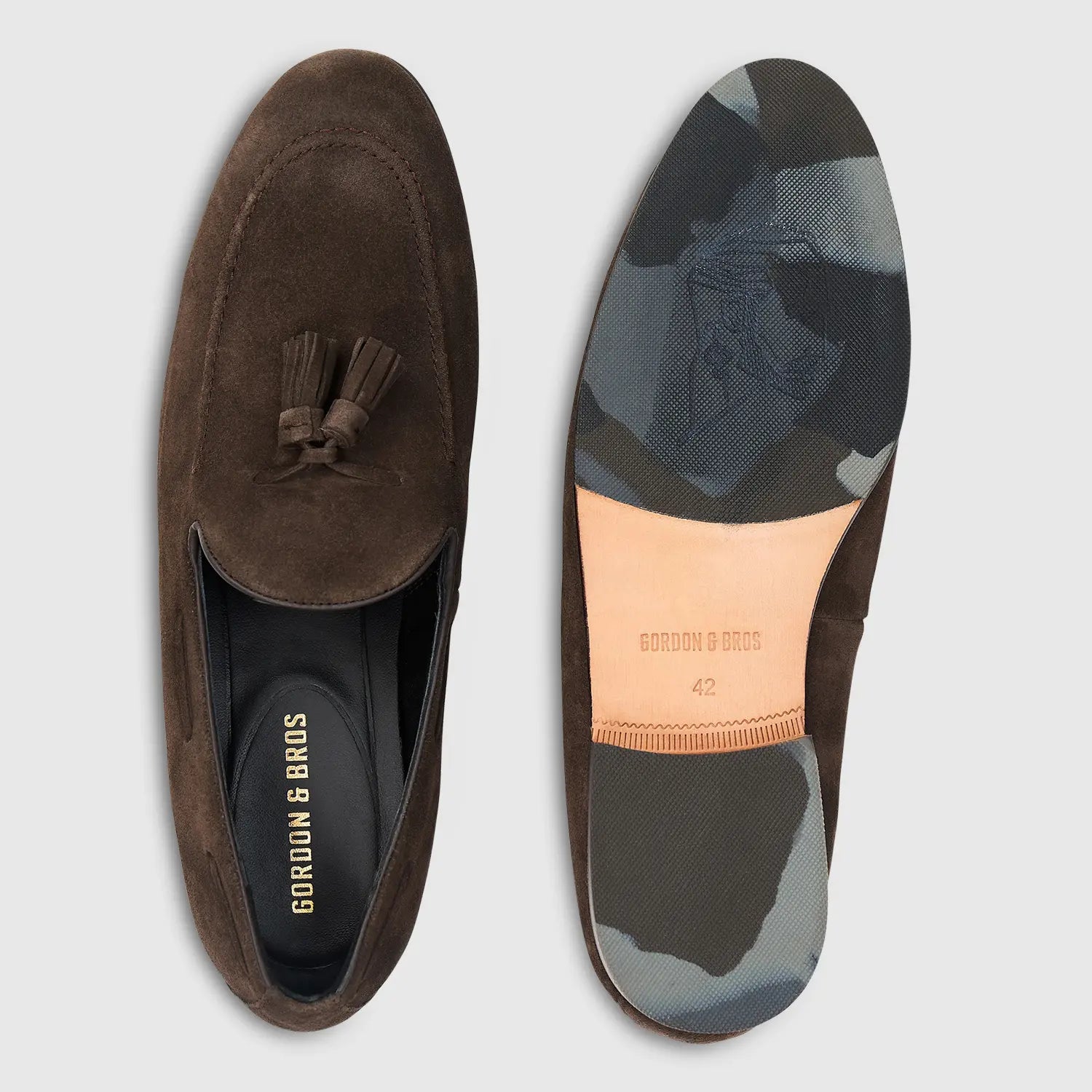 Renzo Suede Tassel Dark Brown