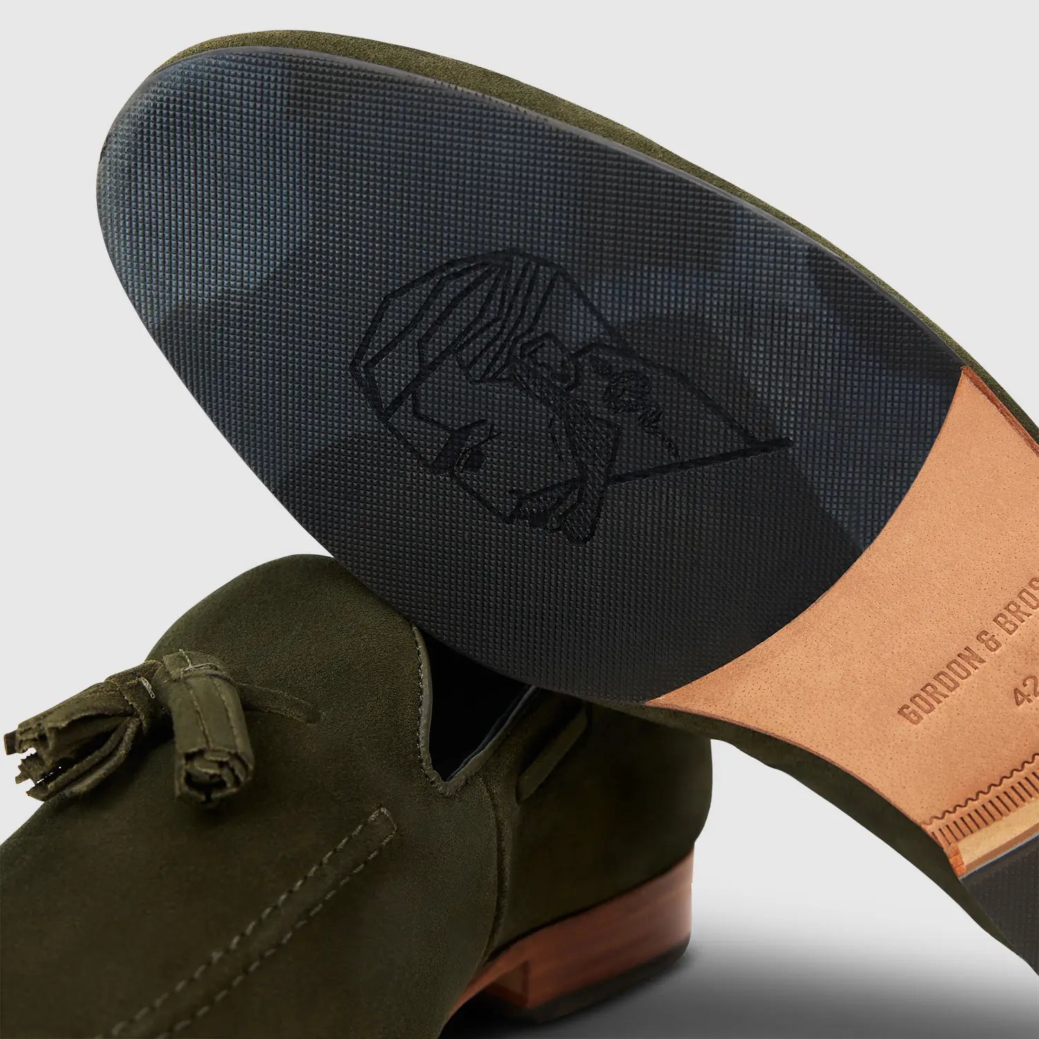 Renzo Suede Tassel Olive