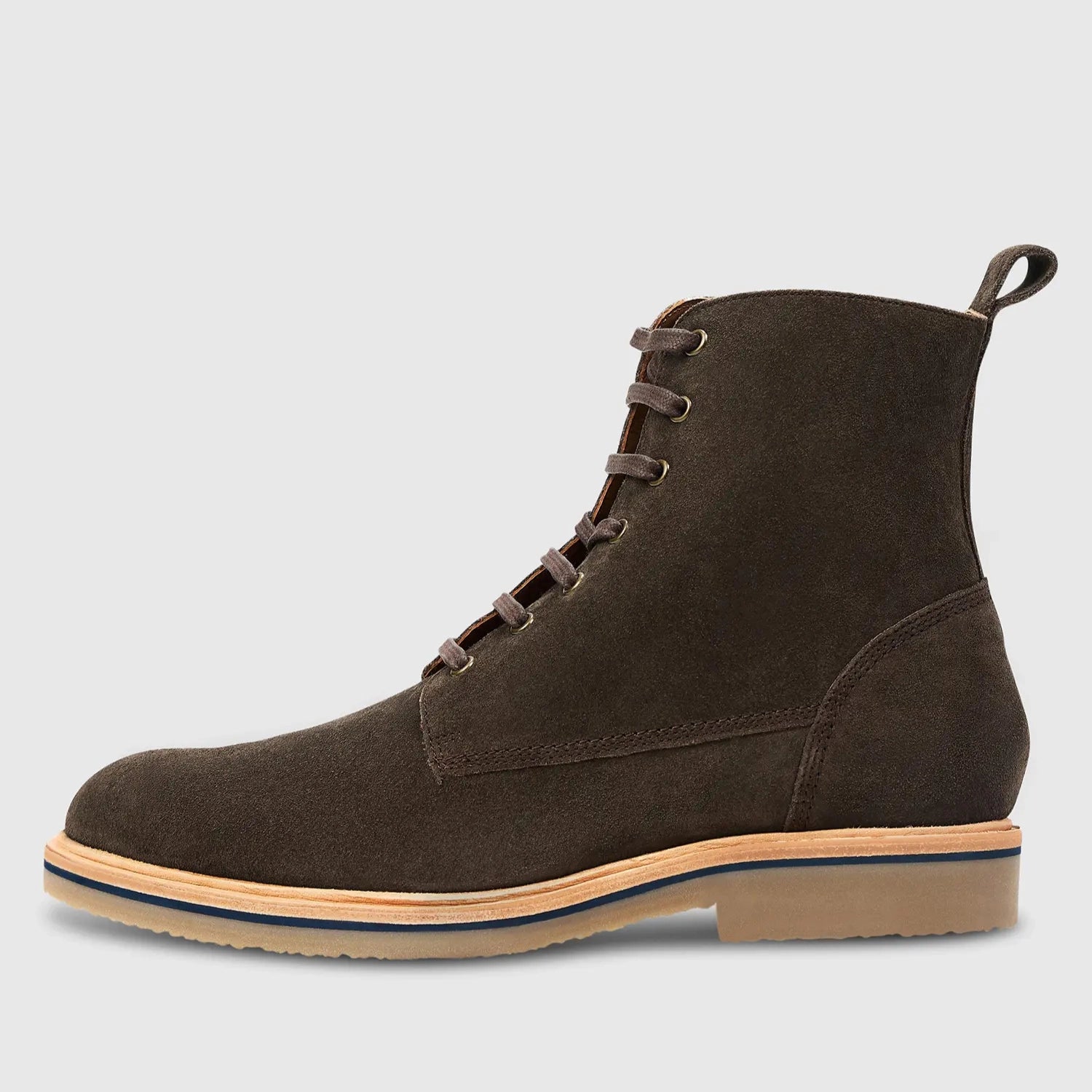 Berlin Suede Crepe Sole Dark Brown