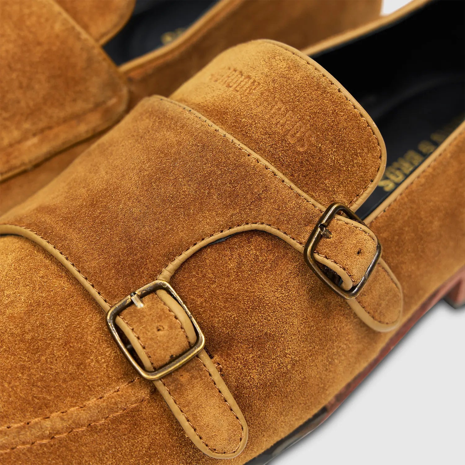 Renzo Suede Monk Bronze Brown