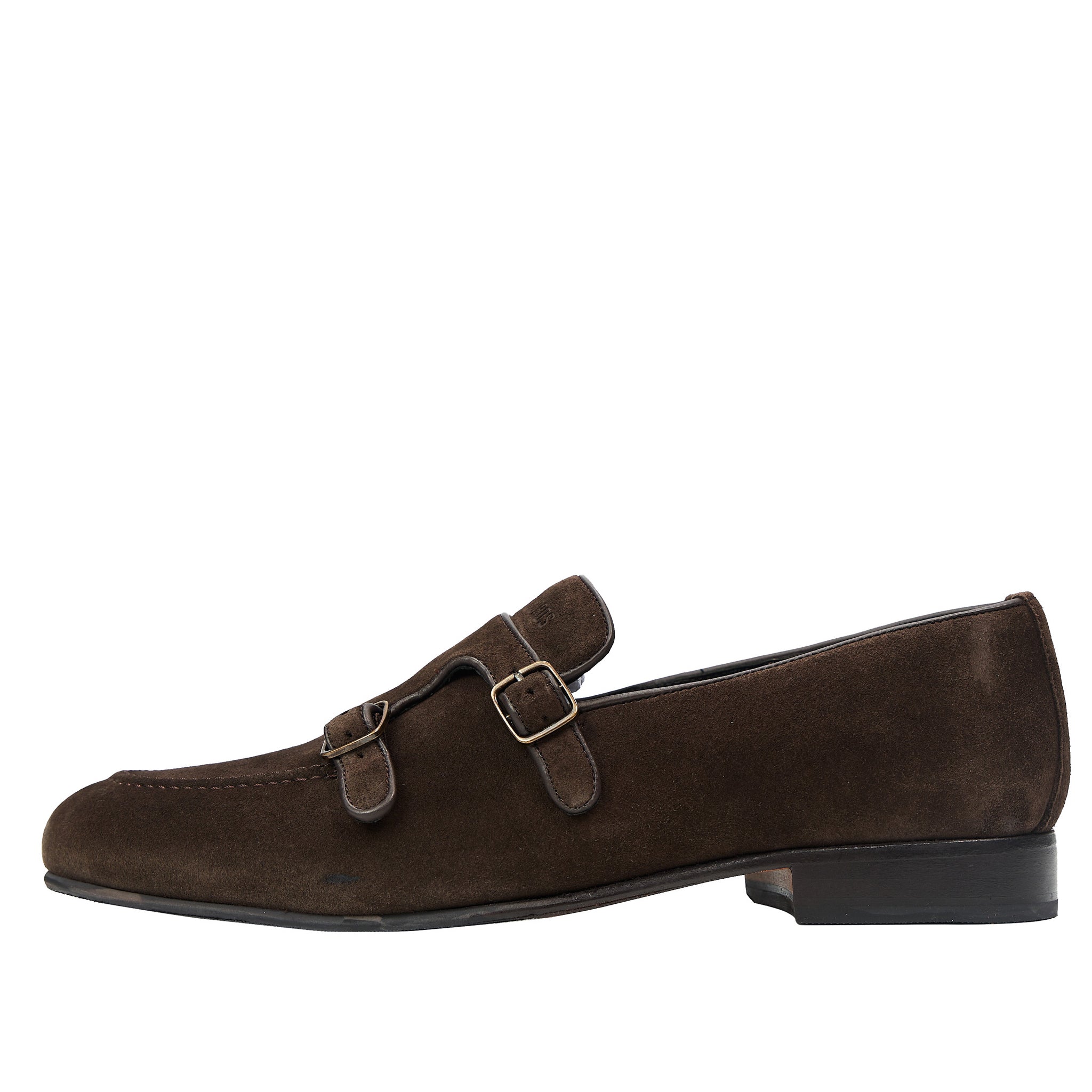 Renzo Suede Monk Dark Brown