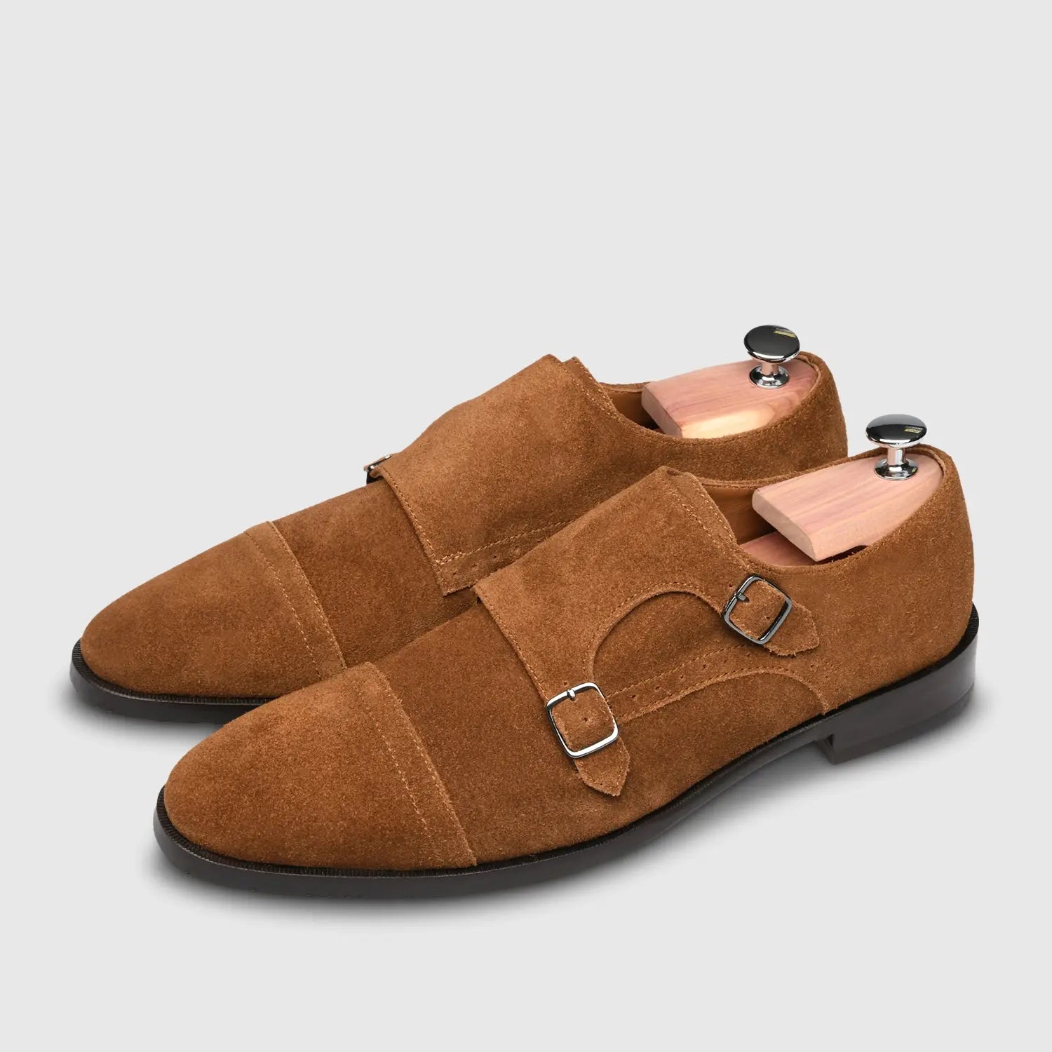 City Suede Monk Castagna