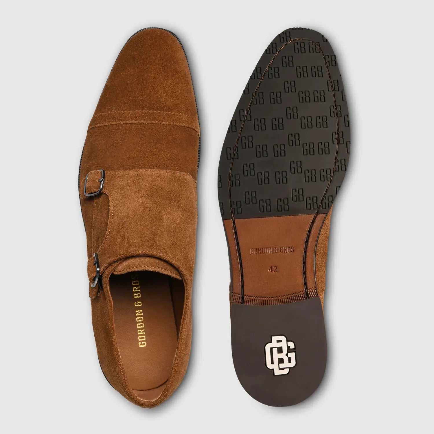 City Suede Monk Castagna