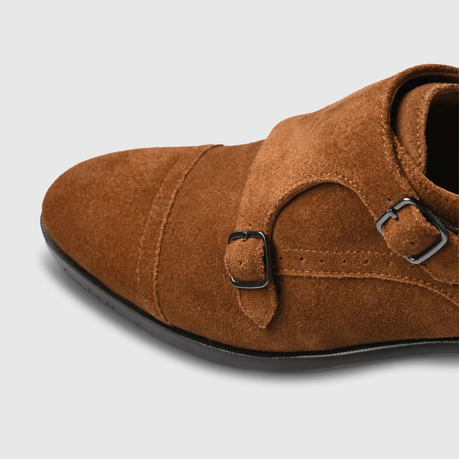 City Suede Monk Castagna