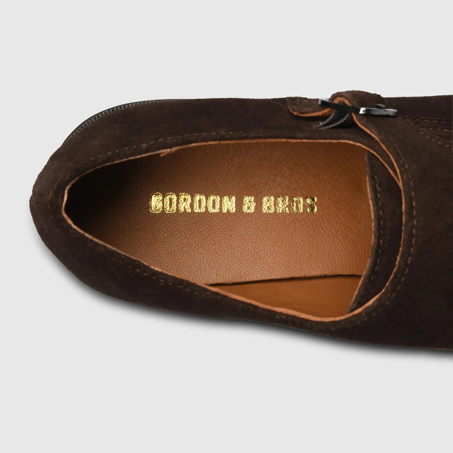 City Suede Monk Dark Brown