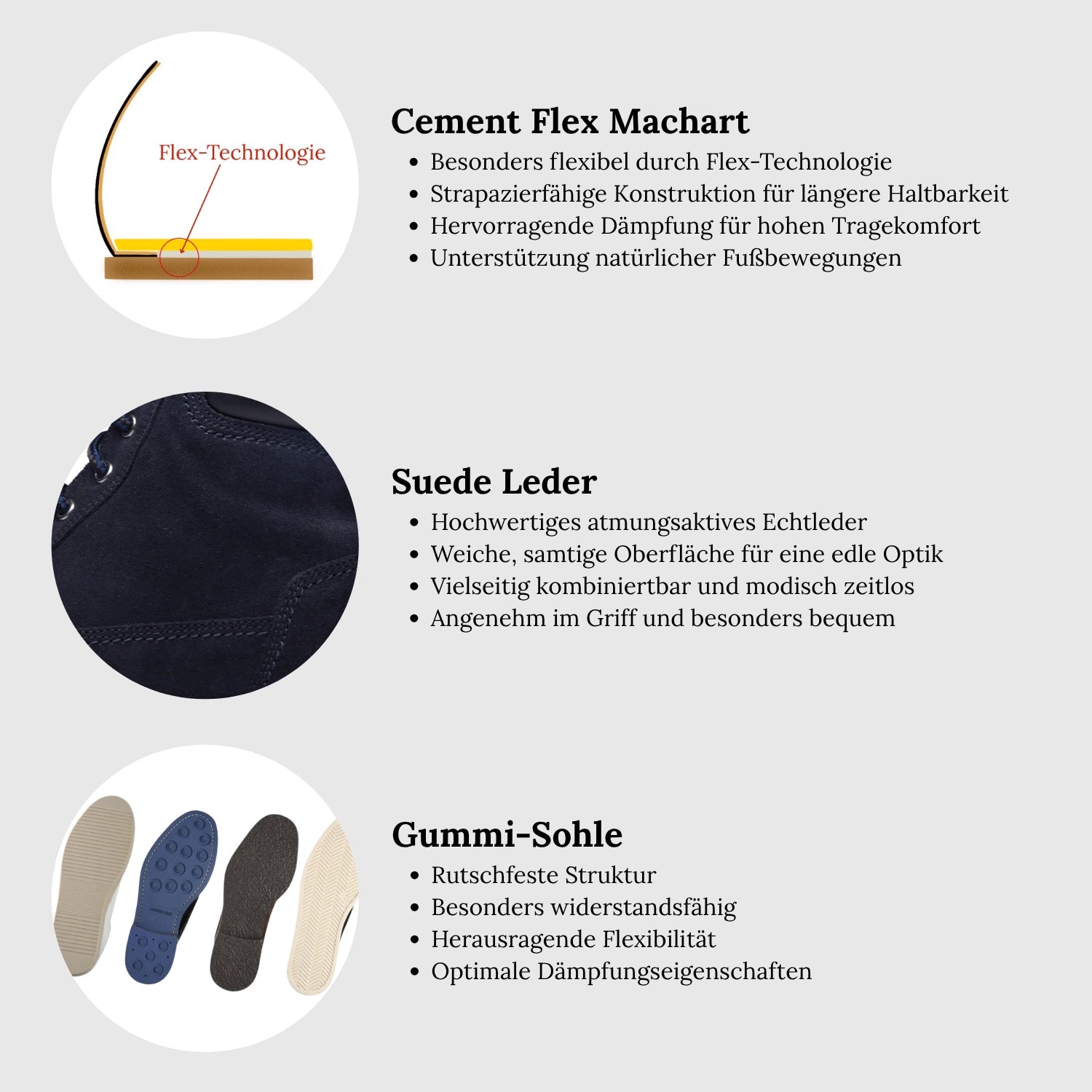 Climb Suede-Nappa Navy-Black