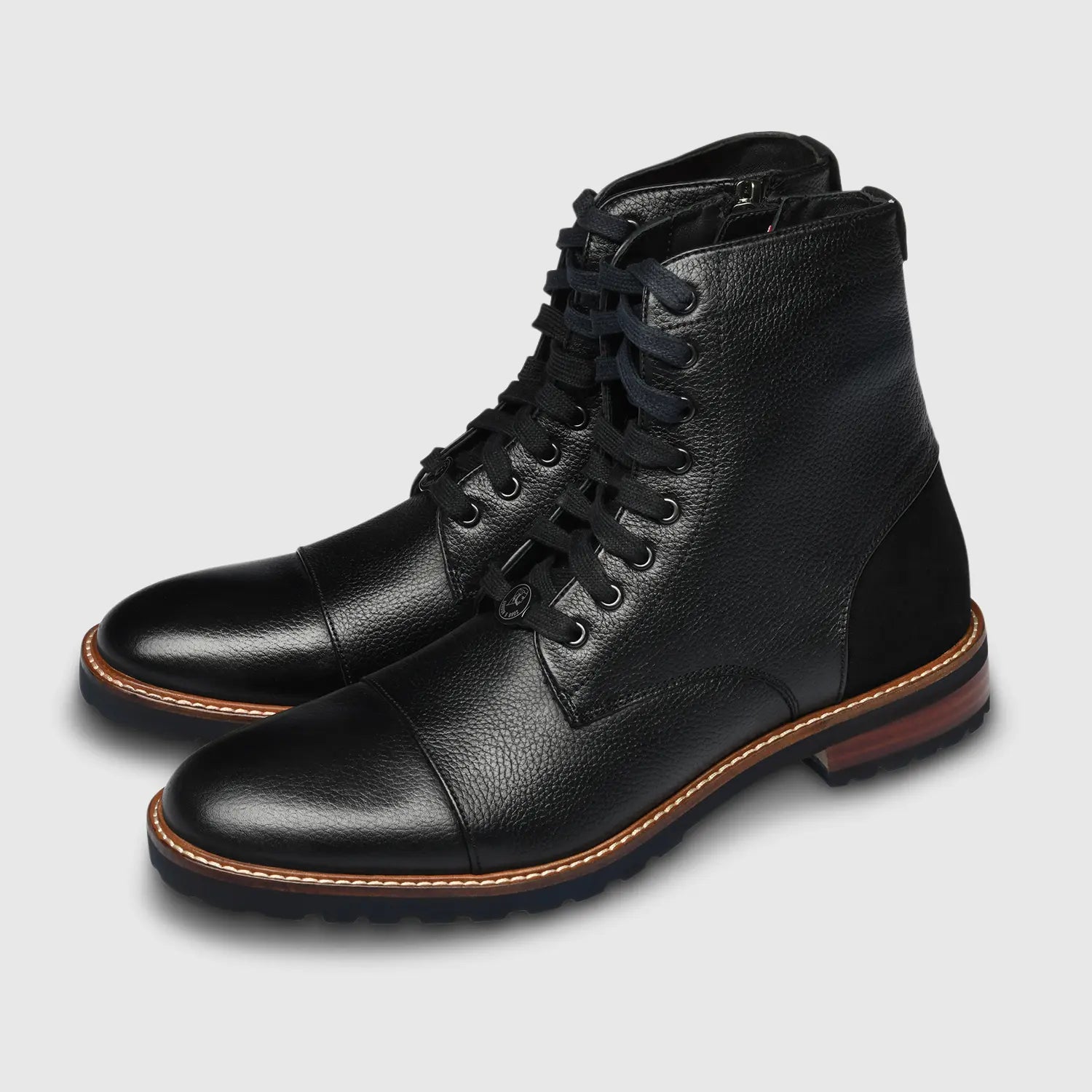 Alessio Milled Captoe Black