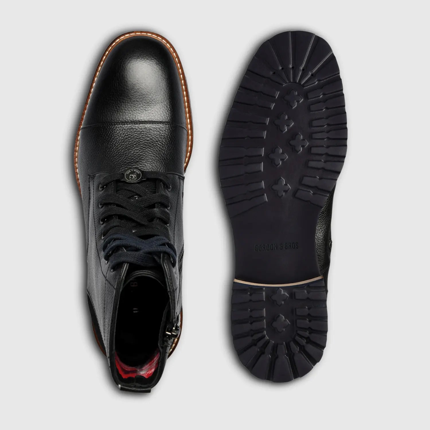 Alessio Milled Captoe Black