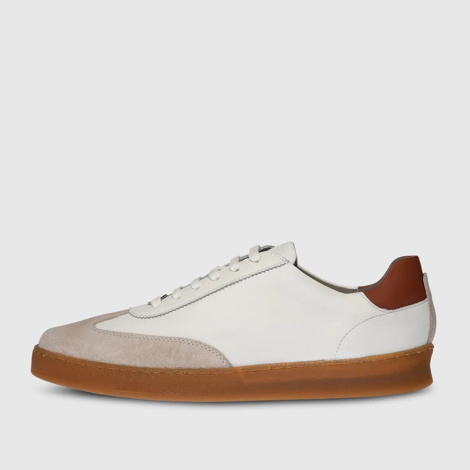 Garry Suede Lamp-White-Cognac
