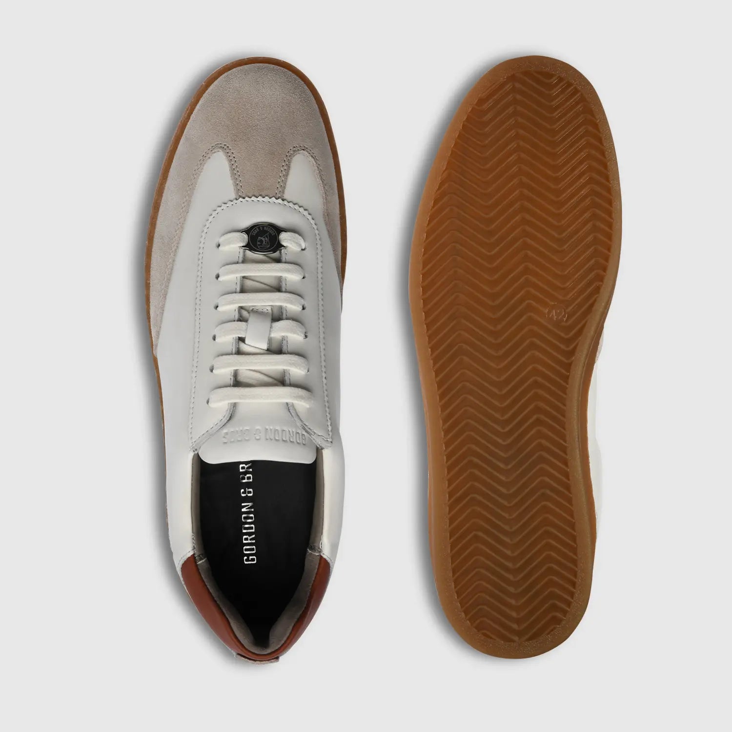 Garry Suede Lamp-White-Cognac