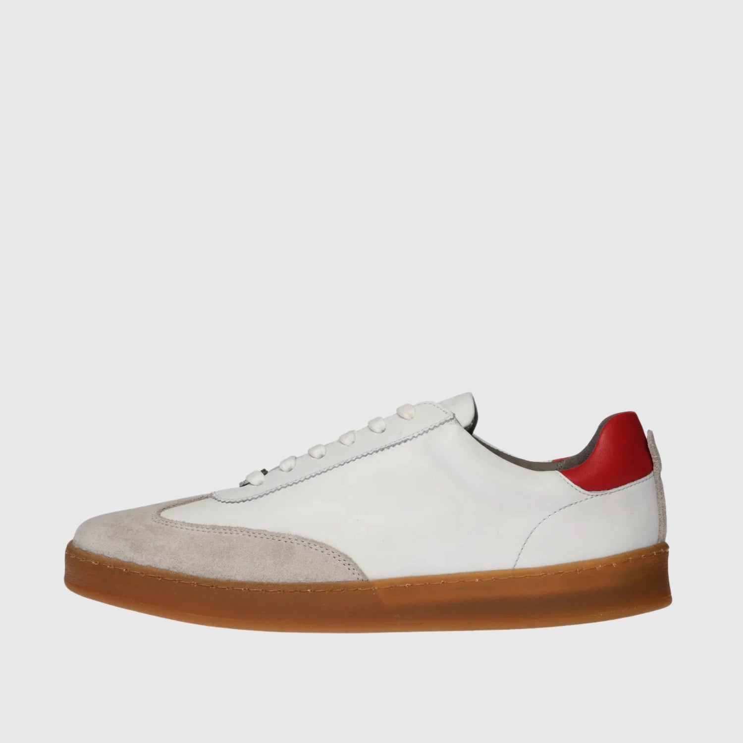 Garry Suede Lamp-White-Red