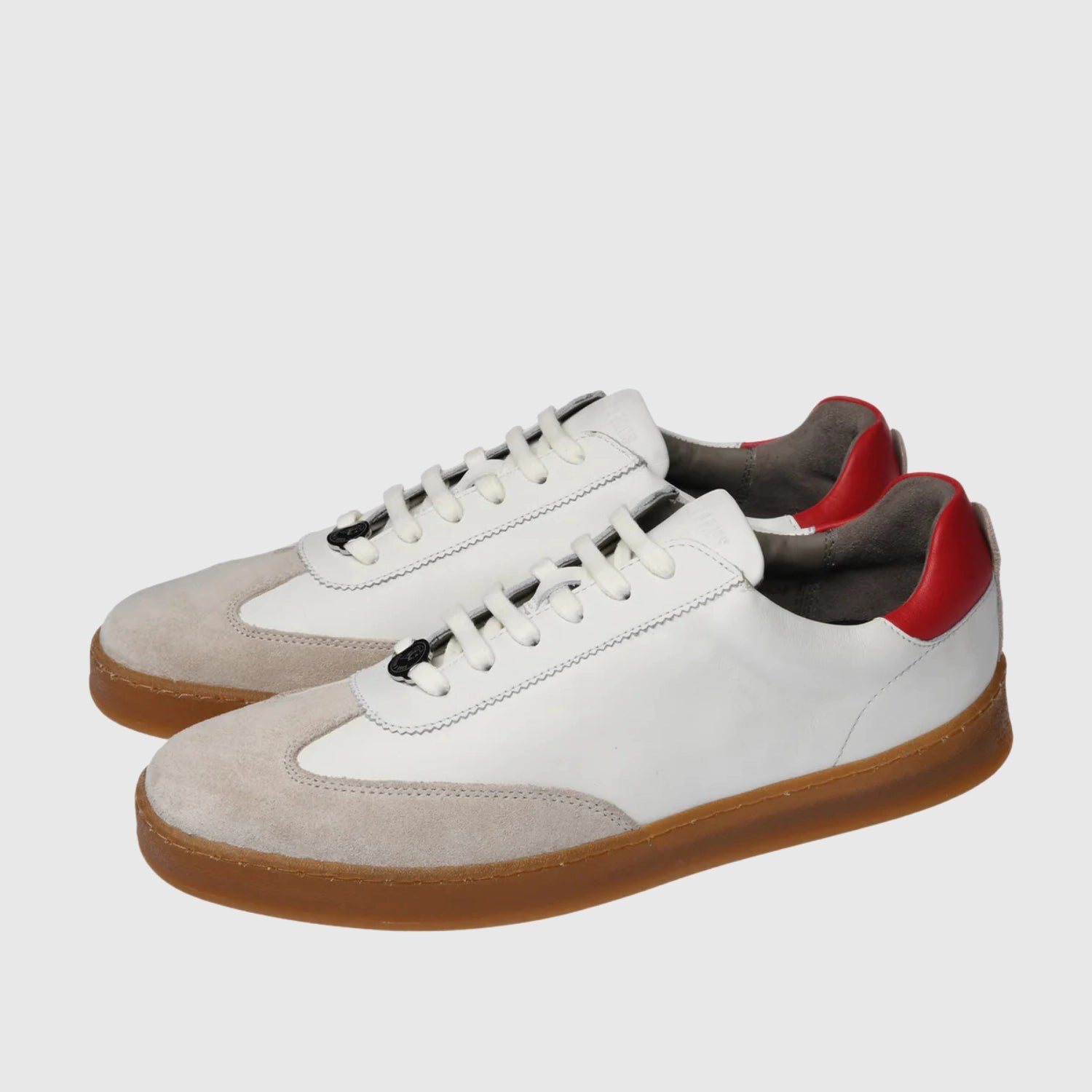 Garry Suede Lamp-White-Red