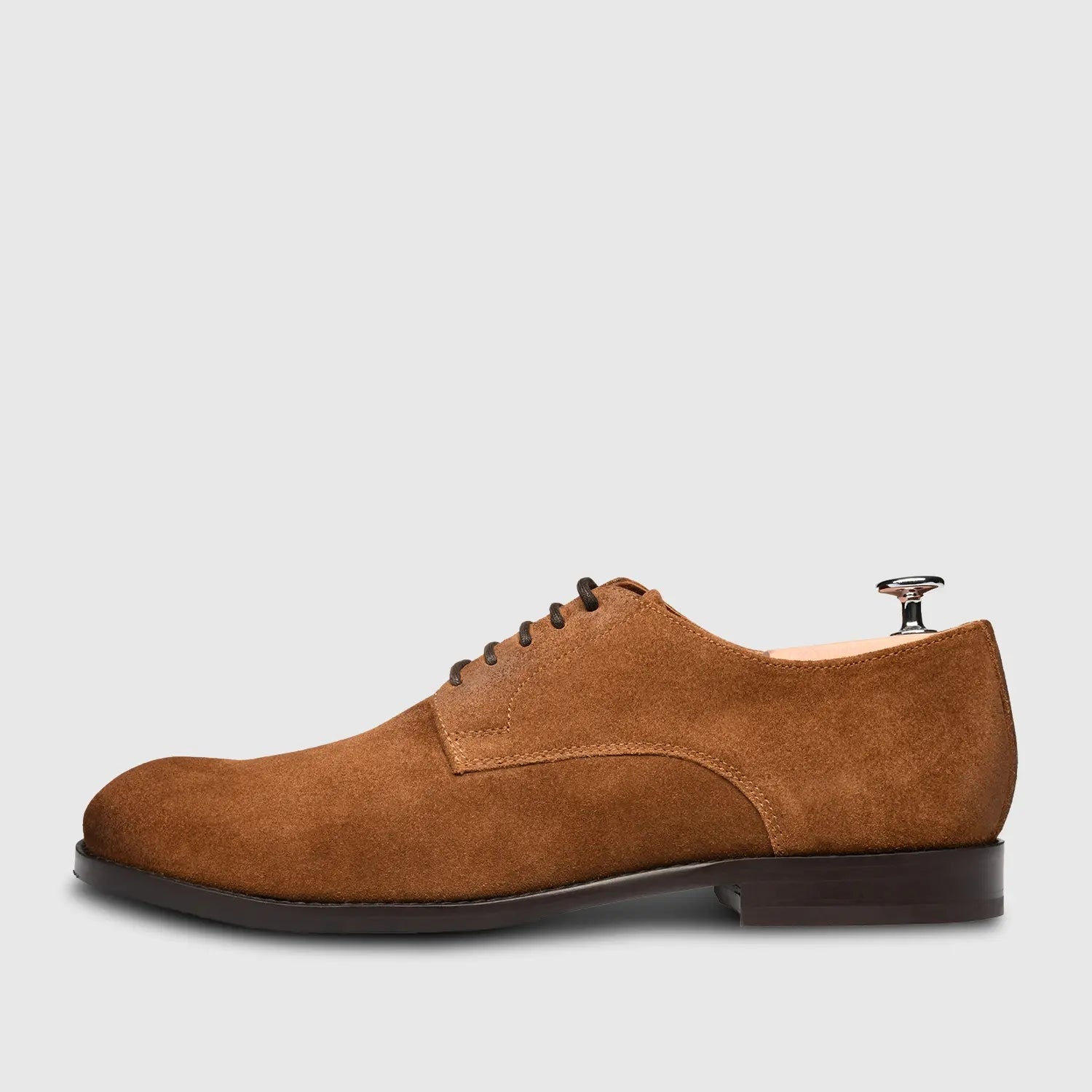 Alexander Suede Derby Castagna