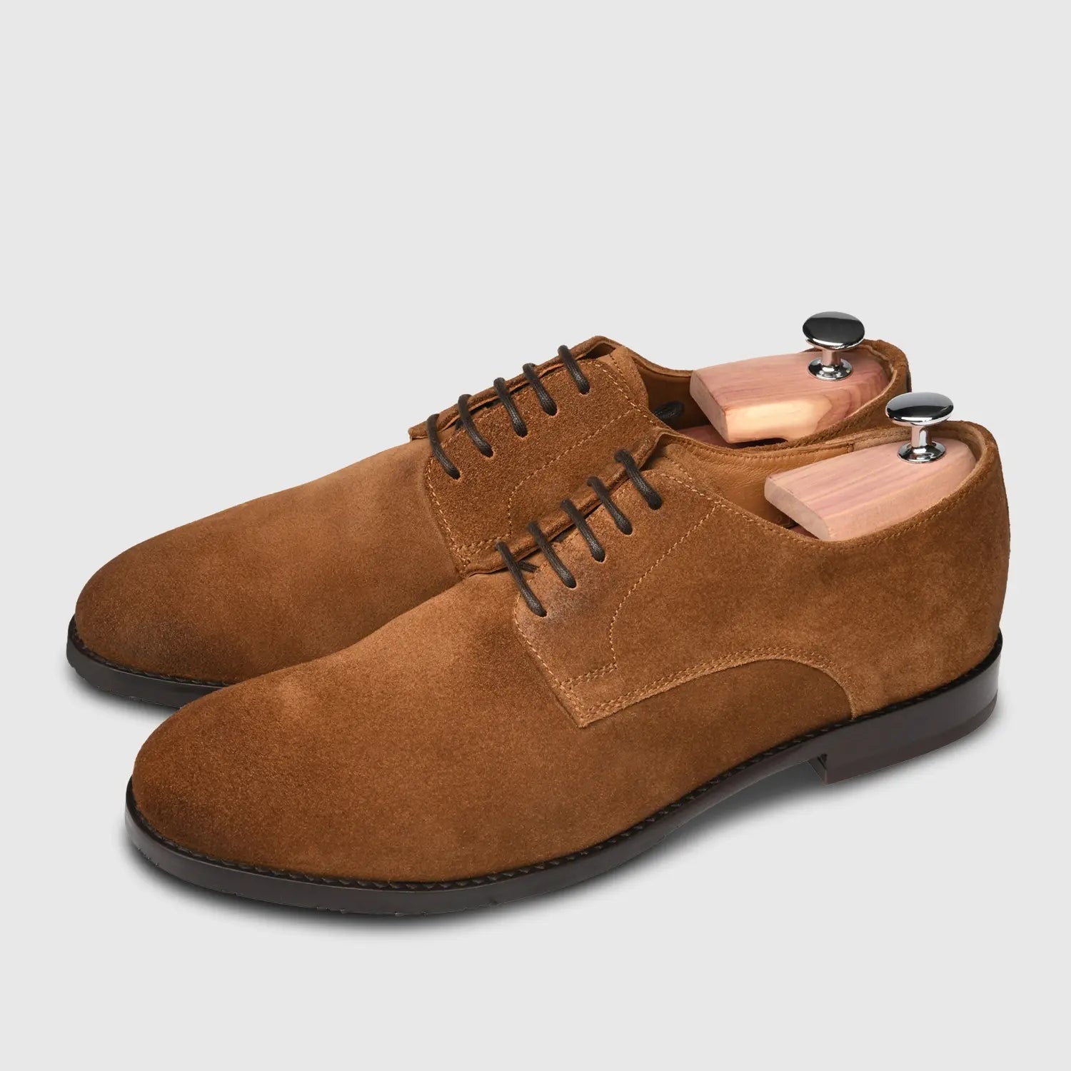 Alexander Suede Derby Castagna