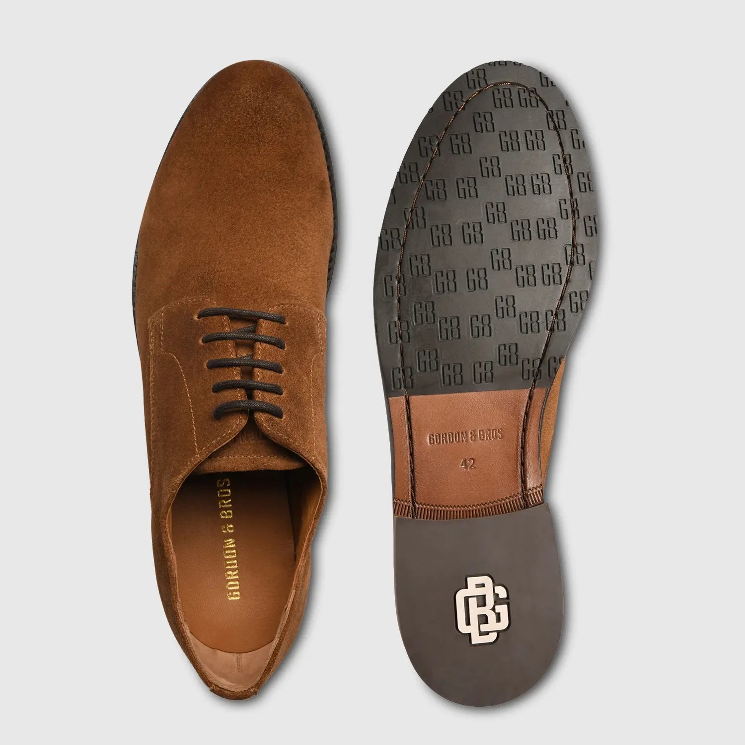 Alexander Suede Derby Castagna