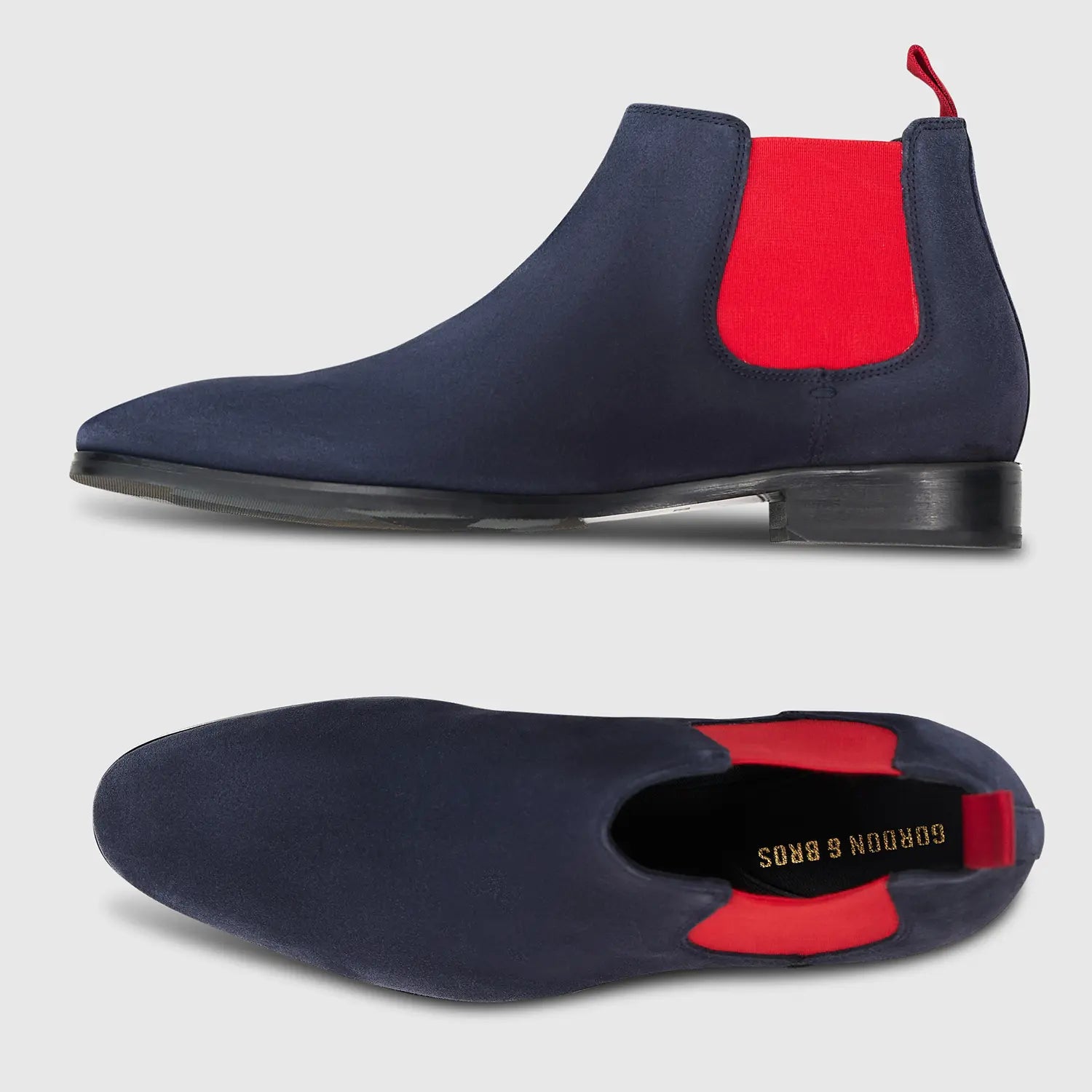 Rome Suede Navy/Red
