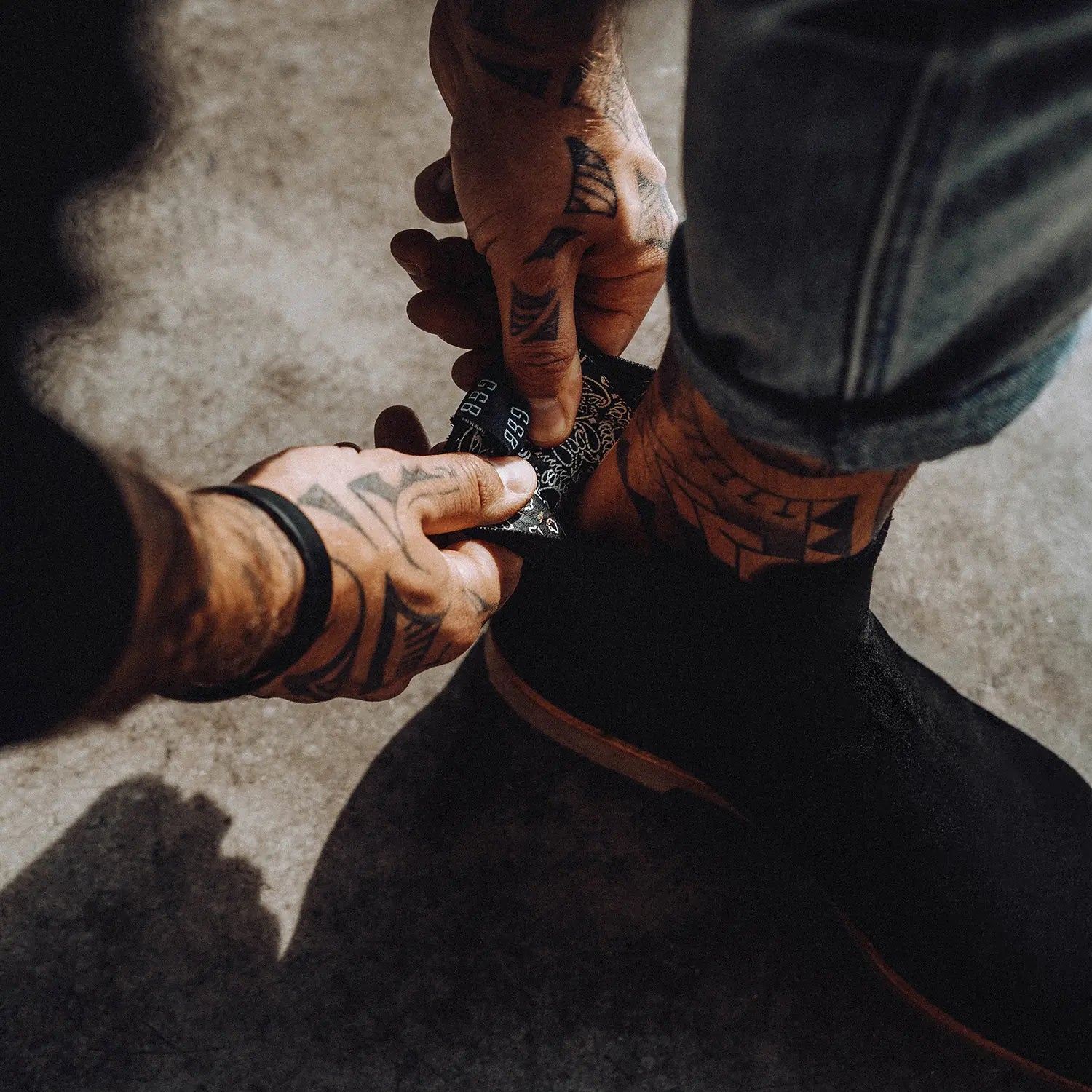 Alessio Suede Bandana Black