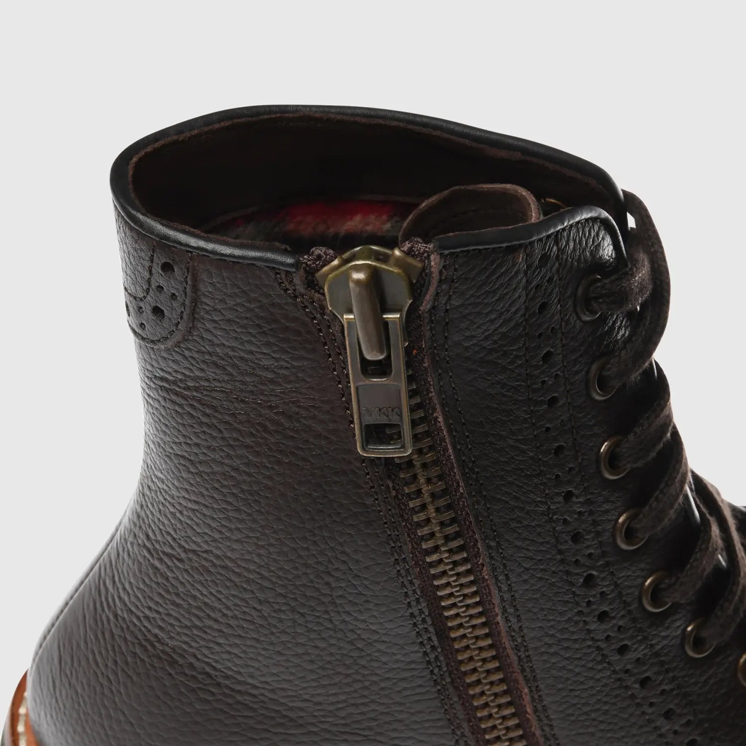 Alessio Milled Wing Tip Brown