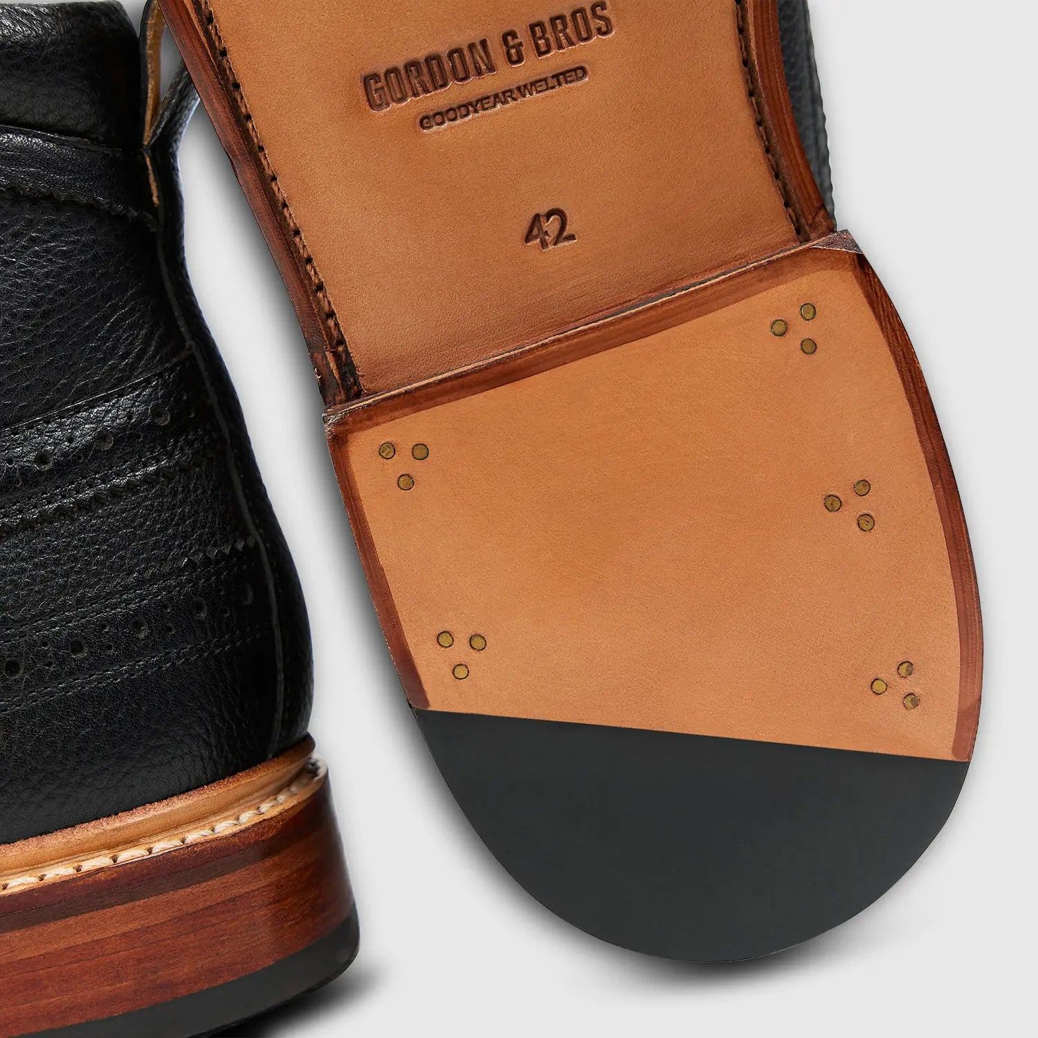 Luca Milled Flex Leather Sole Black