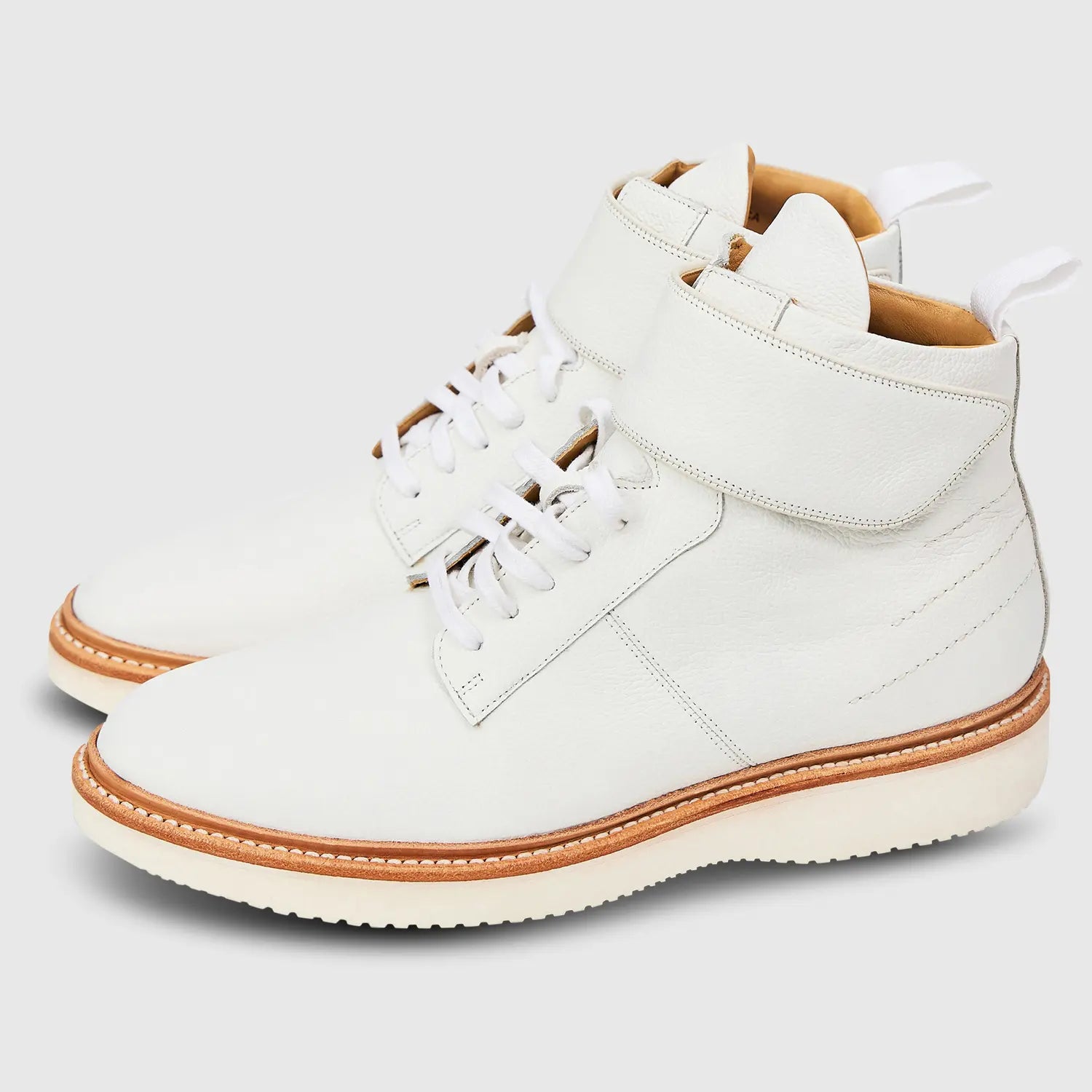 Luca | Milled | Light Weight Sole | White