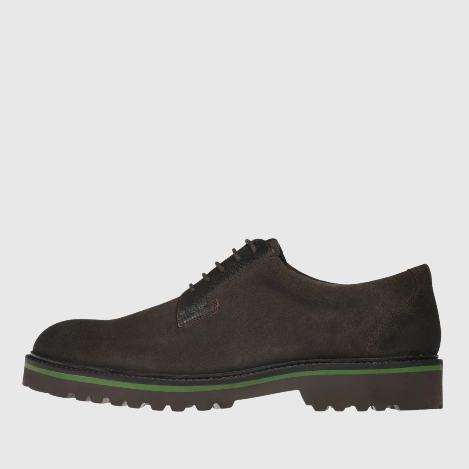 Berlin Suede Eva Sole Dark Brown
