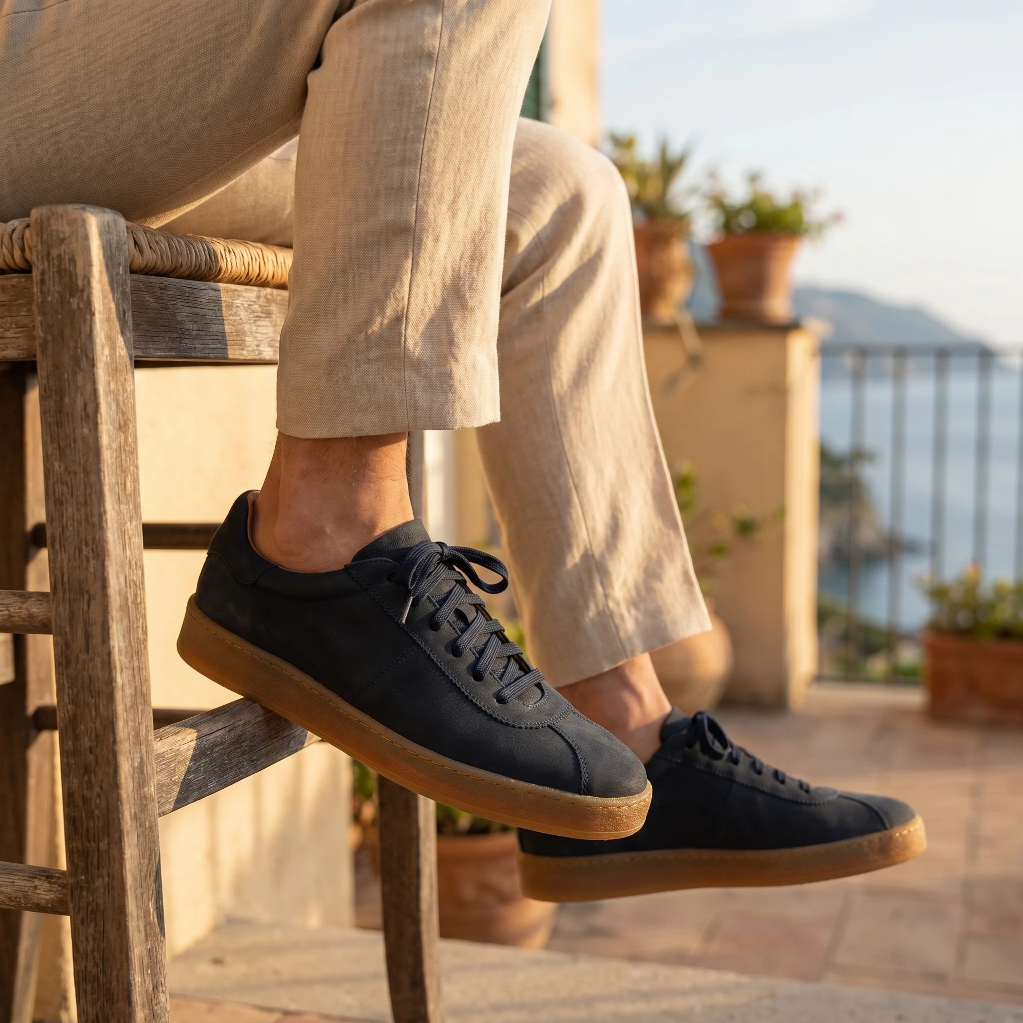 Garry | Milled/Nubuck | Navy