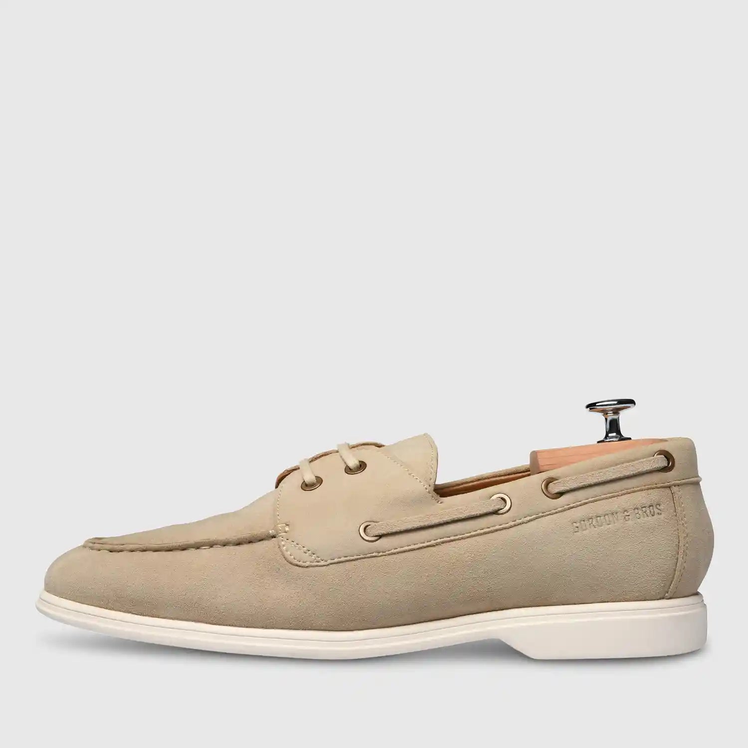 Matthieu | Lace Up | Suede | Sea Sand